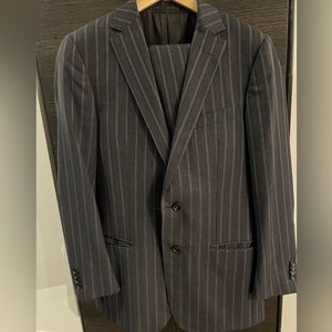 SOLD. Men’s ZZegna Full Pin-striped Suit, jacket and pants included, Size 48